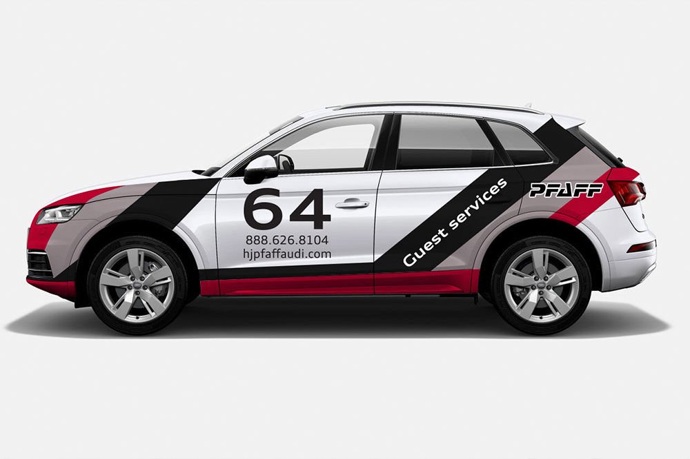 Audi shuttle livery
