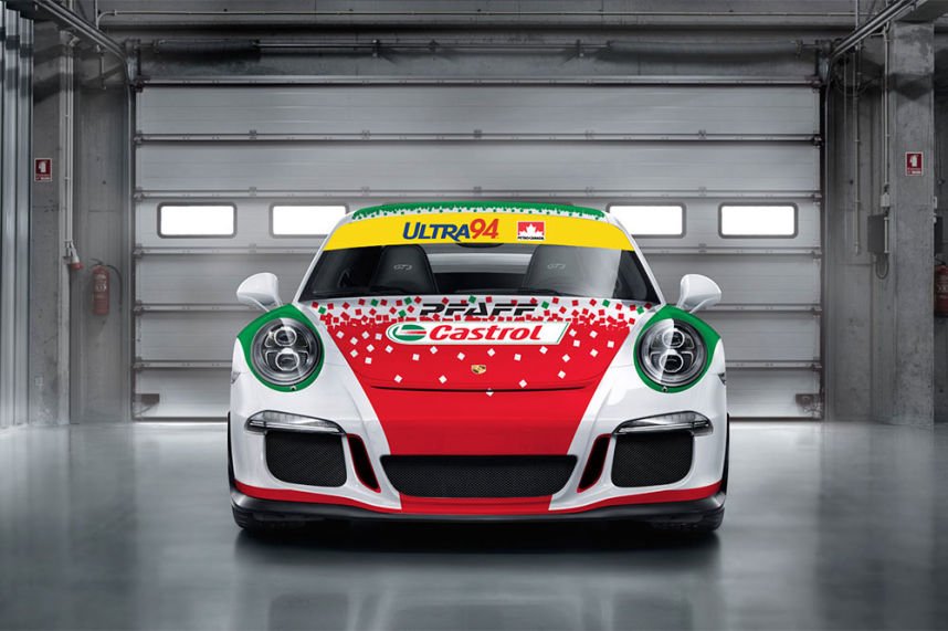 Porsche cup car livery