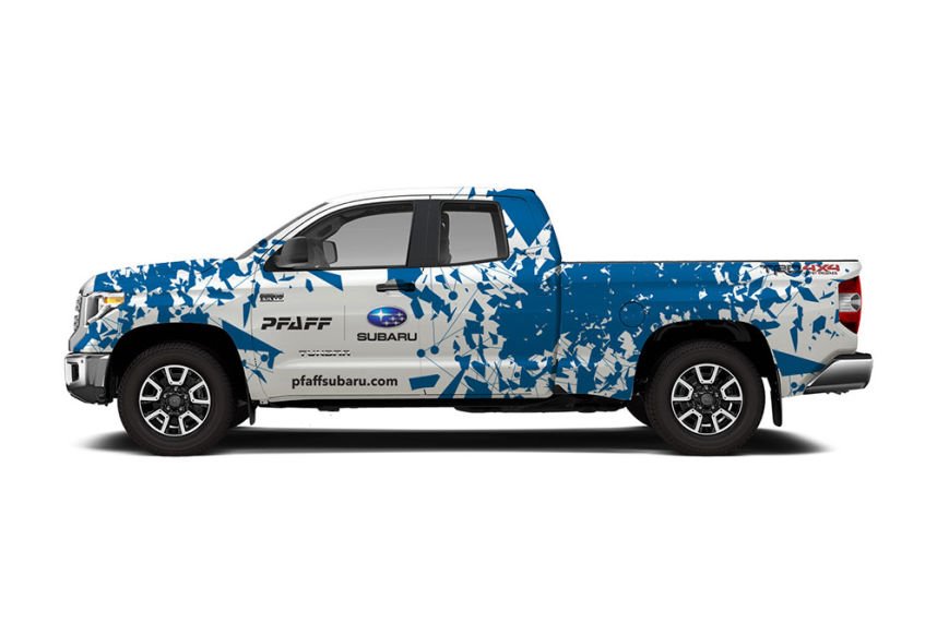 Subaru snow plow truck livery
