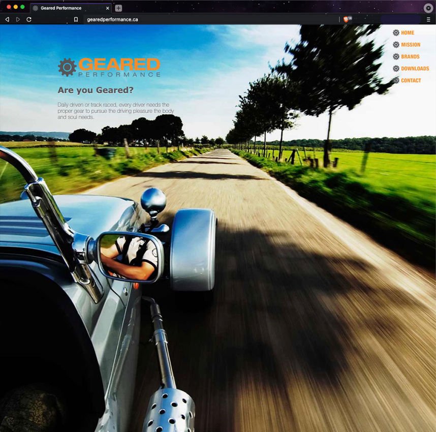 Geared Performance website